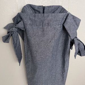 Chambray off the shoulder top